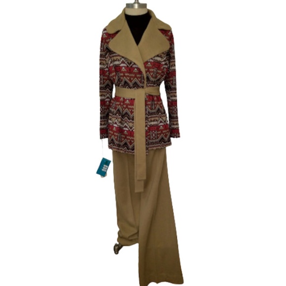 Gina Teresa Pants - Vintage NOS Wool Blend Knit 3 pc Pant Suit Size 18